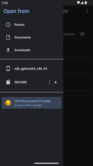 CIFS Documents Provider